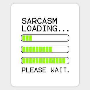 computer message sarcasm loading levels stacked Sticker